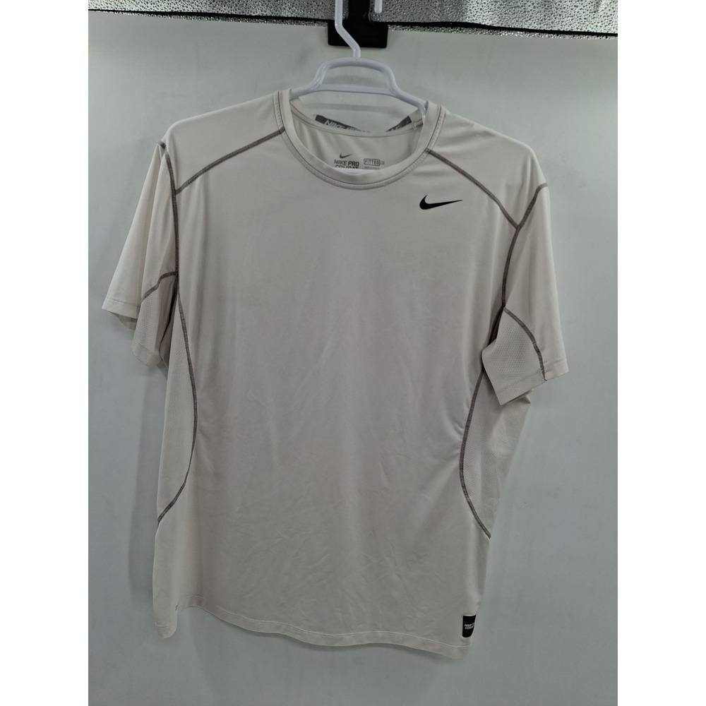 Nike Pro Combat Dri-FIT Fitted XXL White Shirt